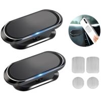 Support Telephone Voiture Magnetique, Porte Téléphone Voiture Aimanté, Aimant Telephone Voiture, Rotation 360° Support de Voiture Magnétique, Compatible avec iPhone/Samsung/Huawei/XIAOMI etc.