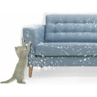 Housse de canapé en plastique Animaux Cat Scratching Protection Scratchs Vinyle transparent épais résistant à l'eau Housse de canapé pour un stockage à long terme