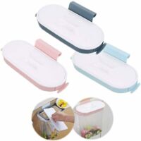 3 pcs Support pour Sac Poubelle de Cuisine, Armoire de Cuisine Porte-Sac Poubelle Poubelle Cuisine encastrable Porte, Porte-ordures Au-Dessus du Panier de Porte de l'armoire Support de Sac Poubelle-Fe
