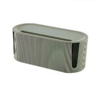Kabeldoosorganizer - Kabelopbergdoos - Hulpmiddel voor het beheer van stroomkabels - Verborgen stekkerdoosorganizer - Kabelorganizer voor op het bureau - Kabeldoos - Lichtgroen - 31x13,5x12,5CM