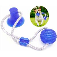 Pet Molar Bite Toy ,Balle avec Ventouse Jouet pour Chien Balle et Ventouse Multifonction Animal de Compagnie Molaire Jouet molaire Multifonction pour Chien Jouet Chien Ventouse (Bleu, 1 pcs)-Fei Yu