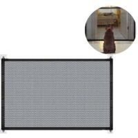 Barrière pliable pour chien et barrière d'escalier, noir