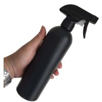 2 × 500 ml Bouteille de pulvérisation en plastique noir vide pour salle de lavage de voiture Pulvérisateur d'eau Pulvérisateur d'eau Bouteille de pulvérisation rechargeable