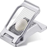 Eiersnijder - Aluminium eiersnijder - Multifunctionele fruitsnijder - Keukengereedschap - Zilver