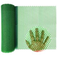 Grillage hexagonal en plastique résistant pour poules, lapins et jardin – 40 cm × 3 m, vert, idéal clôture souple et durable
