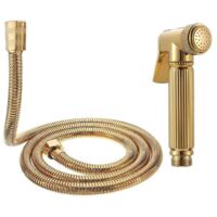 Inodoro Ducha Bidé Ducha de pared portátil Rociador Ducha de mano Oro