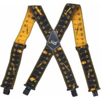 Debuns – Bretelles confortables pour outils de travail – Design X-Back avec motif écailles – Clips à dégagement facile – Polyester pour soulagement lombaire