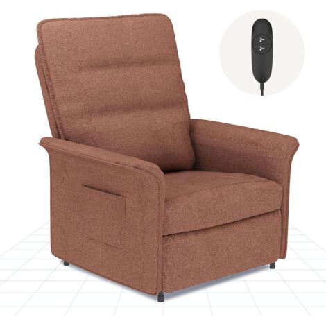 FlexiSpot Fauteuil Relax Inclinable Électrique, Moka