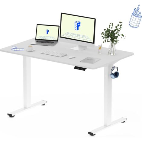 FLEXISPOT Bureau Assis Debout 120x60cm Une Pièce, Maple