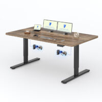 Bureau assis debout 180 x 80 cm – 2 moteurs puissants – Capacité de charge 120 kg – Réglable de 70 à 119 cm – Commande manuelle intuitive – Flexispot