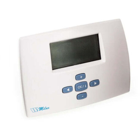 Thermostat sans fil programmable – Récepteur + Émetteur inclus – Chaudière & Plancher chauffant – Piles AA – Watts Milux
