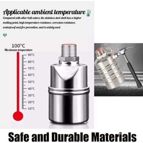 Vanne à Eau Automatique Avec Flotteur En Acier Inoxydable 304 - Contrôle De Niveau - Scomeri