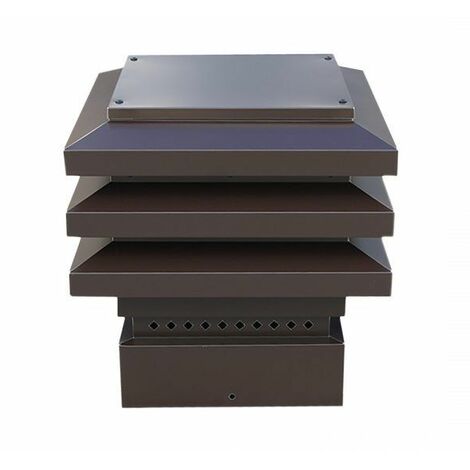 Cappello cattedrale base quadra preverniciato tdm scarico fumi tecnometal dimensione (cm): 42x42