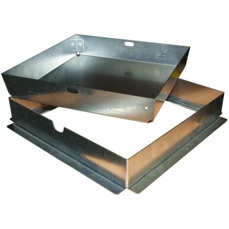 Sigillo portapavimento con telaio ad t in acciaio zincato tecnometal misure: 20x20 altezza: 5 cm