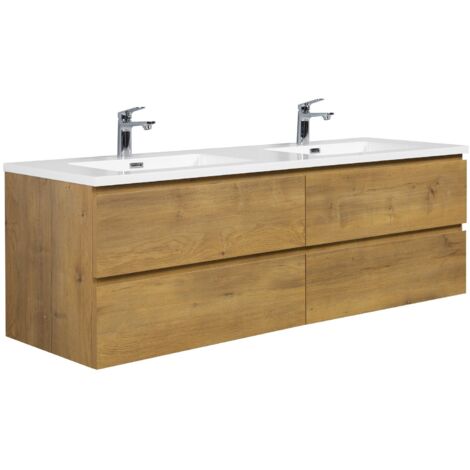 Mobile da bagno Angela 160cm Rovere - armadio mobiletto lavabo