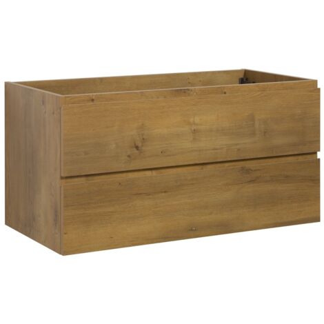 Mobile da bagno Angela 100cm - Rovere - armadio mobiletto lavabo
