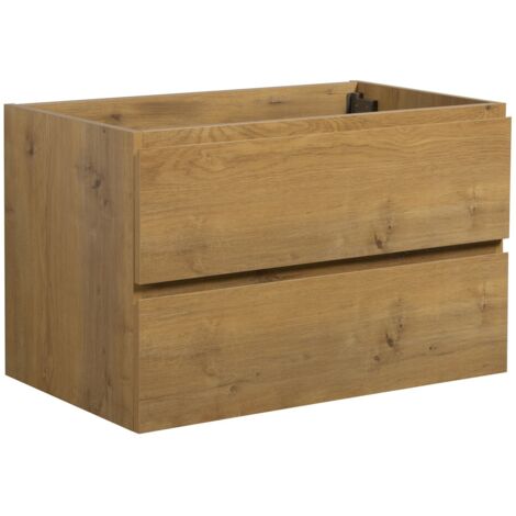 Mobile da bagno Angela 80cm - Rovere - armadio mobiletto lavabo