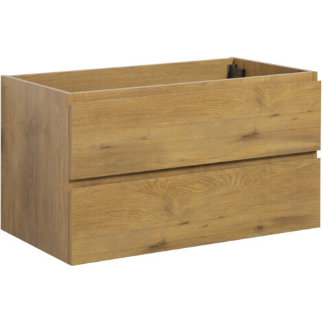Mobile da bagno Angela 90cm - Rovere - armadio mobiletto lavabo