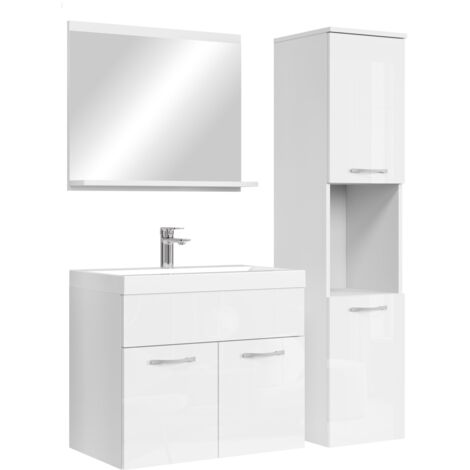 Mobile da bagno Montreal 60cm Bianco Lucido - armadio mobiletto lavabo