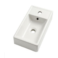 Lavabo Apollo 40 x 22 cm - Bianco - Lavabo per mobile fontana