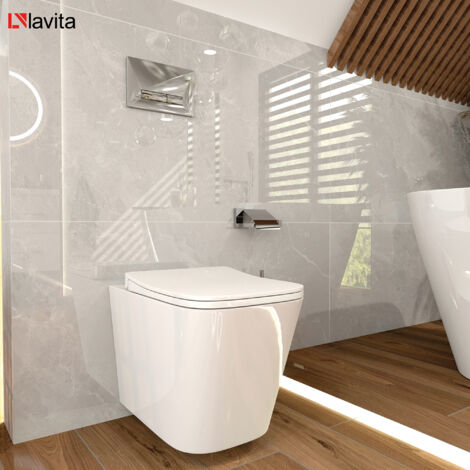 Kit WC Suspendu GROHE Solido Start + Cuvette Sogo Blanc - Toilette Encastrée Avec Chasse Silencieuse