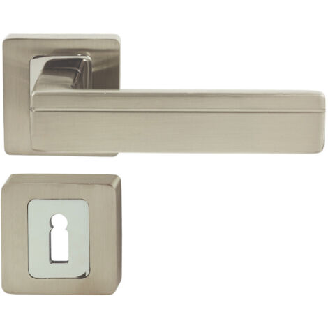 DOMINO Poignée de porte TIK QR M6/M9 BB Poignée avec rosace BB pour clé Chrome/nickel brillant (1/5)