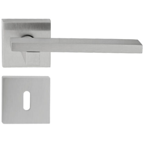 DOMINO Poignée de porte MARY QR M4 BB Poignée avec rosace BB pour clé Chromé satiné (1/5)
