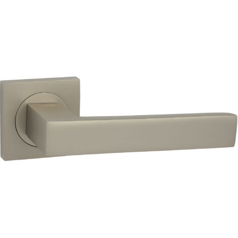 DOMINO Poignée de porte QUBIK-QR M91 Nickel Satin velvet Poignée Sans rosace Nickel satiné (1/5)