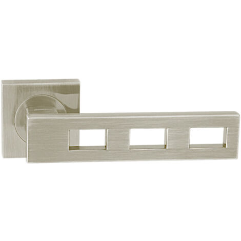 DOMINO Poignée de porte TRE QR M9 Poignée Sans rosace Nickel (1/5)