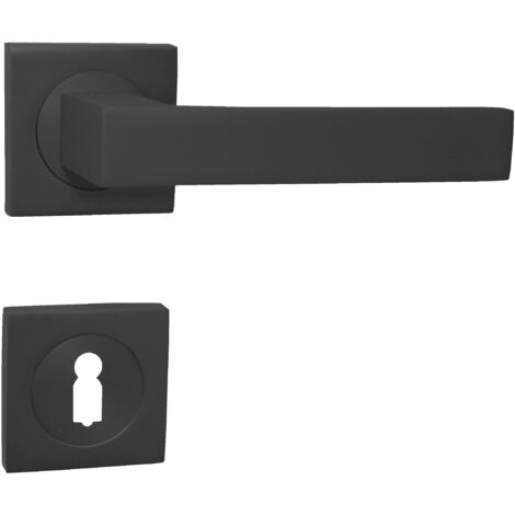 DOMINO Poignée de porte QUBIK-QR M8 BB Poignée avec rosace BB pour clé titane (1/5)