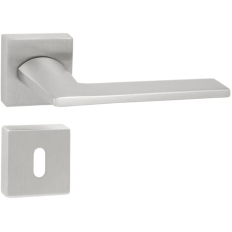 DOMINO Poignée de porte DIANA QR M4 BB Poignée avec rosace BB pour clé Chromé satiné (1/5)