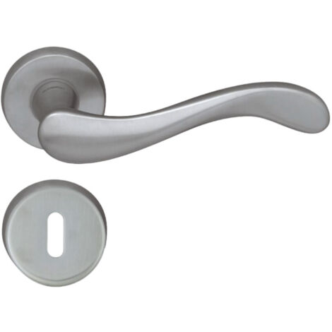 DOMINO Poignée de porte ANDE-R M4 BB Poignée avec rosace BB pour clé Nickel (1/5)