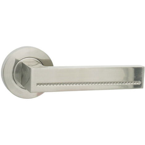 DOMINO Poignée de porte DELUX-R M9 Poignée Sans rosace Nickel (1/5)