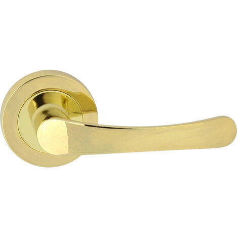 DOMINO Poignée de porte NOVA R M1 Poignée Sans rosace Laiton brillant (1/5)