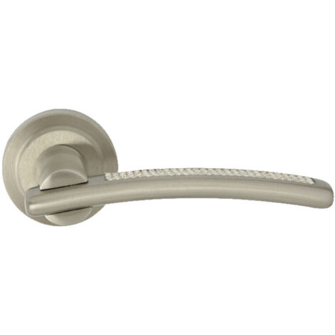 DOMINO Poignée de porte LAVINIA R CRISTAL M9 Poignée Sans rosace Nickel (1/5)