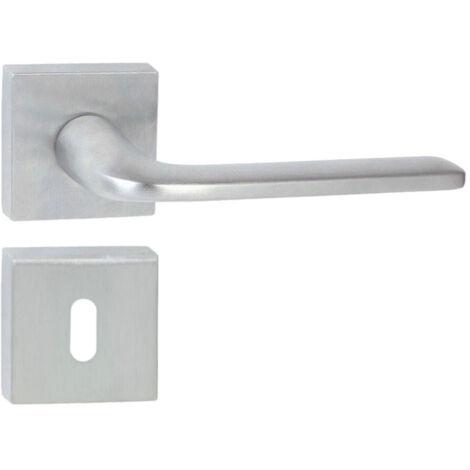 DOMINO Poignée de porte VITTORIA QR M4 BB Poignée avec rosace BB pour clé Chromé satiné (1/5)
