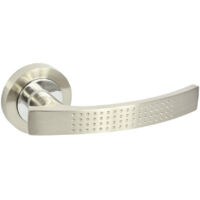 DOMINO Poignée de porte ALMA-R ECO M9 Poignée Sans rosace Chrome/nickel brillant