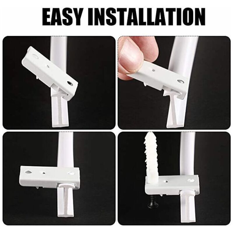Rail Rideau Flexible PVC 5 Mètres - Pliable, Pour Séparateur De Pièces, Cloison