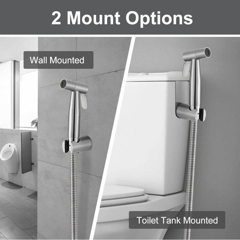 Bidet,Pulvérisateur de Douche à main en laiton, Kit de Douche à Jet Shattaf Portable avec tuyau Bidet,Pulvérisateur de Douche à main en laiton, Kit de Douche à Jet Shattaf Portable avec tuyau