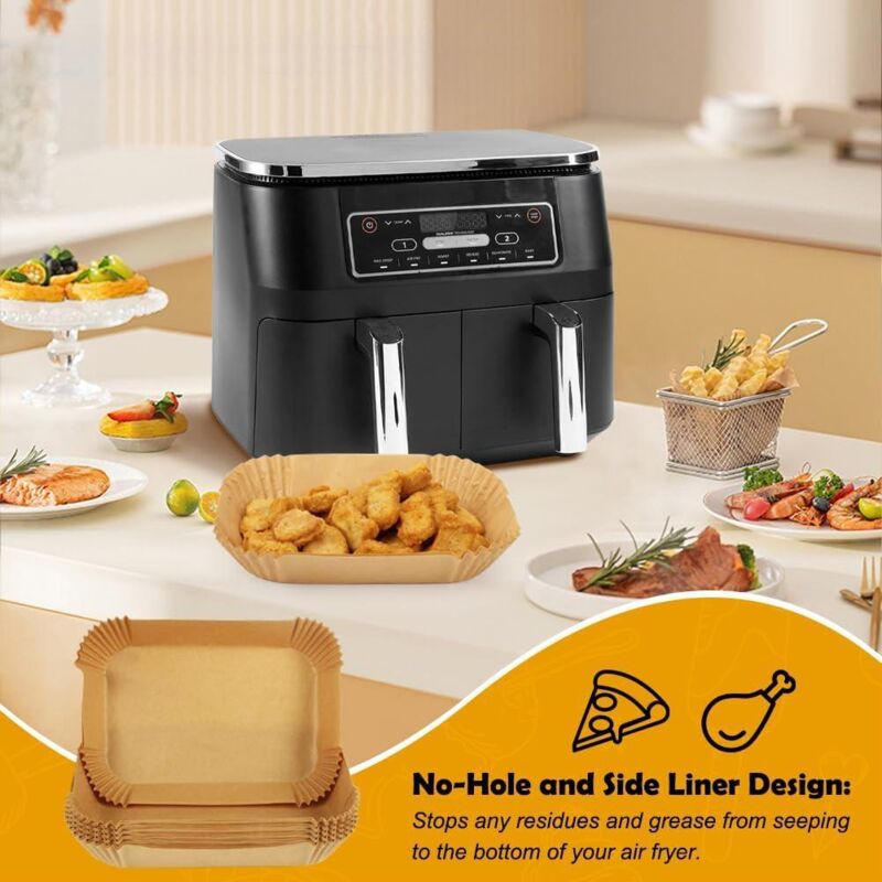 Accessoires Pour Friteuse à Air Ninja Foodi - Lot De 10 : Moules En Silicone, Papier Sulfurisé, Support BBQ - Compatible AF400EU, AF300EU