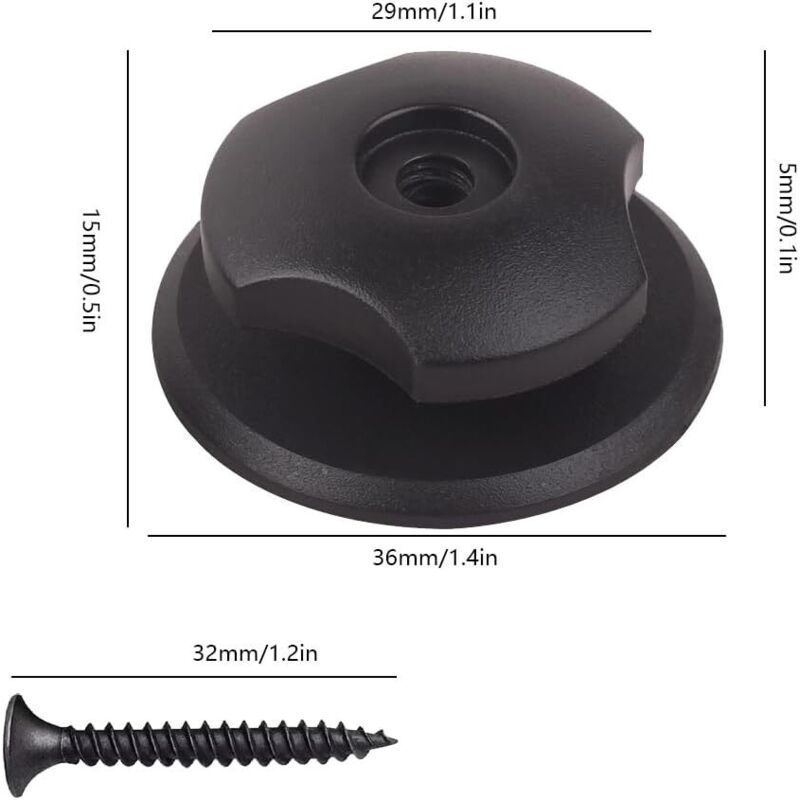 Tarpofix 20 Crochets Ridelle De Bâche Ronds Avec Rivets - Fixations Plastique Dur Pour Remorque Et Filet