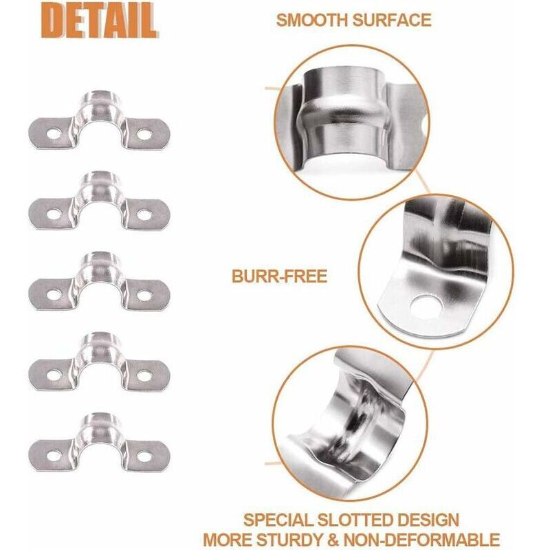 5 Colliers De Serrage Acier Inoxydable Lumonic - 13-19mm - V4A 304 - Pour Tuyaux Machine à Laver & Auto