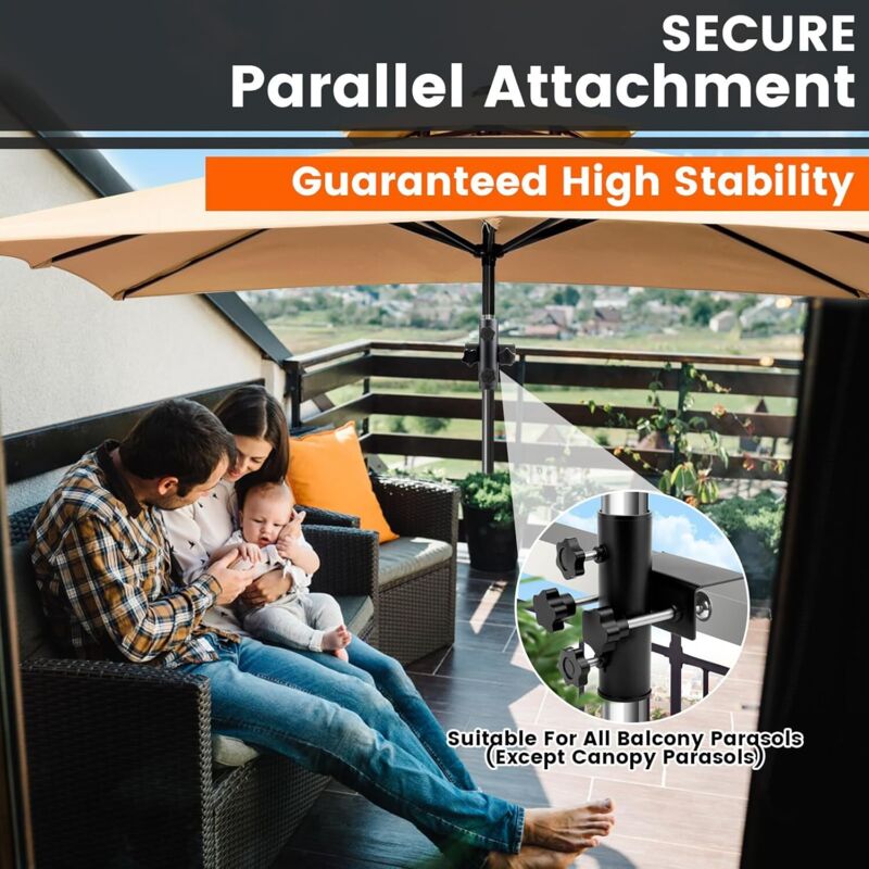Support Parasol Balustrade Support Parasol Pour Balustrade Terrasse
