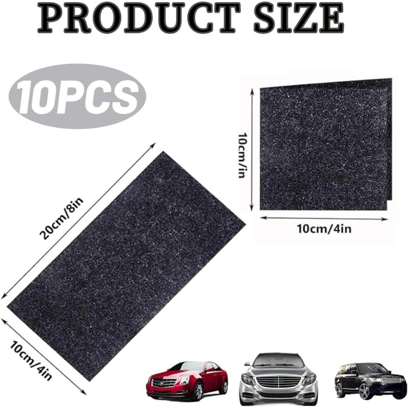 Lot De 8 Chiffons Nano Anti-Rayures Pour Voiture - Efface Rayures Légères | Compatible Toutes Couleurs