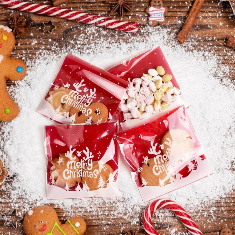Lot De 400 Sachets Plastique Auto-adhésifs Transparents - 8x12 Cm - Pour Bonbons, Biscuits, Bijoux, Petites Pièces