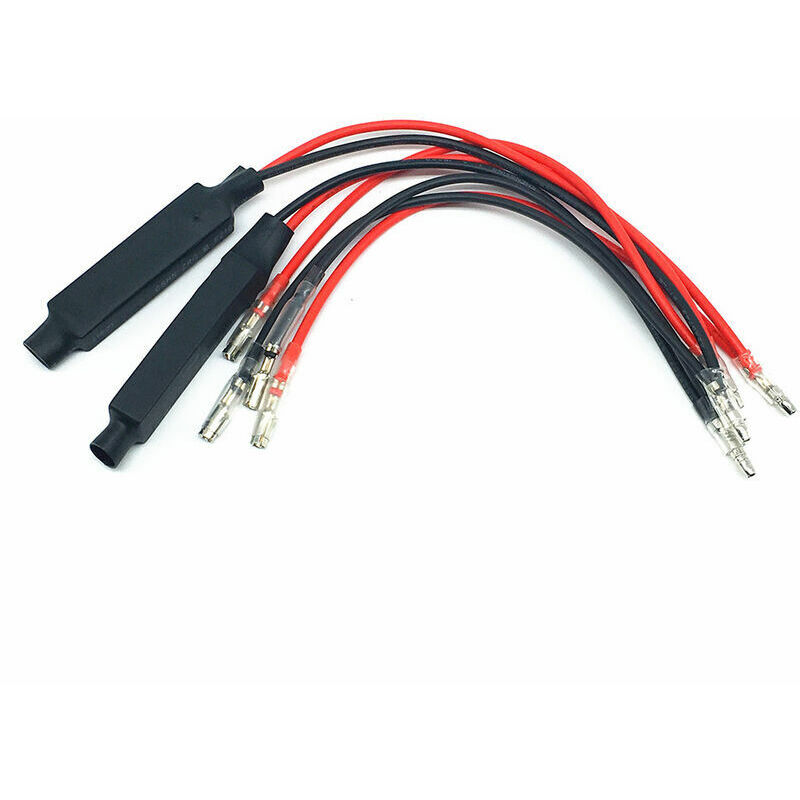 Résistance LED Clignotants Moto 12V EPLZON 12V 10W LED Flasher Clignotant Indicateur Résistance Adaptateur Pour Moto - Correction Erreur (Lot De 4 Pièces Paire 2 Pièces