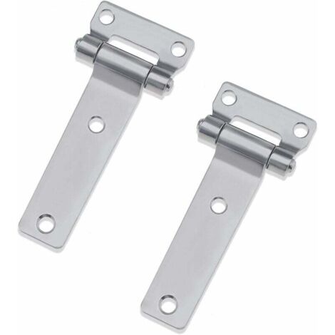 2pcs Charnières de Conteneur Type T 304 en Acier Inoxydable pour Camions Van Caravane 135mm (1/5)