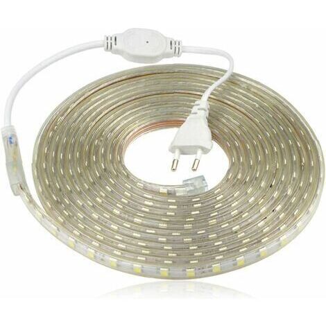 LaBlanc - Ruban à LED, Bande LED Etanche, Lumineux Bandeau Led 220v, 5050 IP65 Etanche Bande Strip Led, Blanc chaud Largeur 8mm (4m) (1/4)