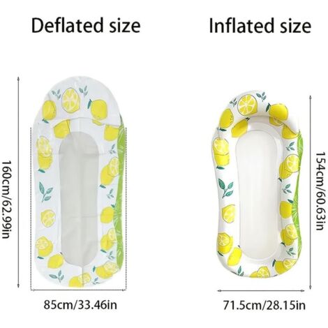 Fauteuil Gonflable De Piscine Flottant Lit Flottant Gonflable En Pvc Hamac Gonflable Flottantes Hamac Avectête De Lit Bouées[AL66] - Jeux - Jouets