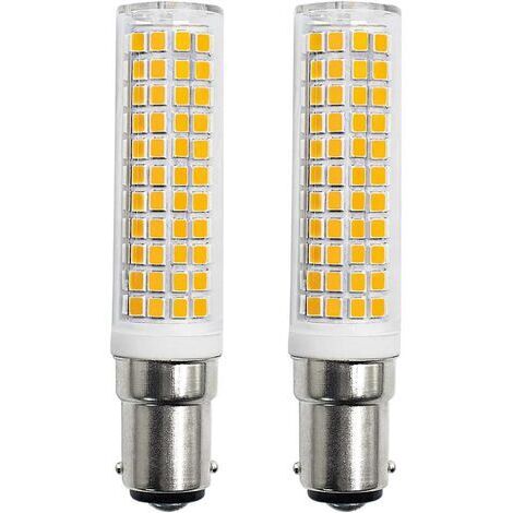 LaBlanc - Lot de 2 Ampoules LED B15d 8W équivalent 90W 80W 75W blanc chaud culot B15 910lm 220V 230V 3000K [Classe énergétique E] (1/5)